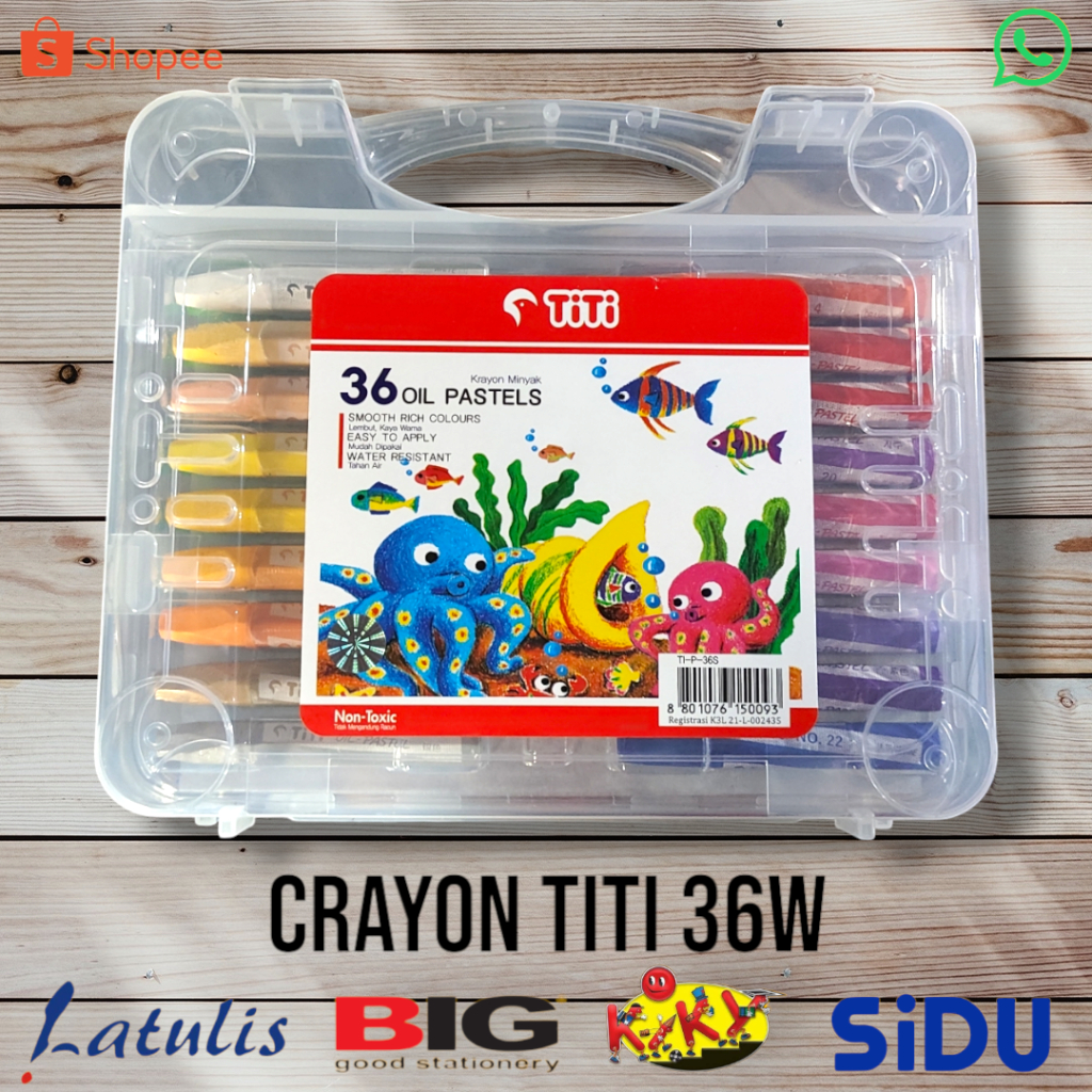 

Crayon/Oil pastel TiTi 36 warna