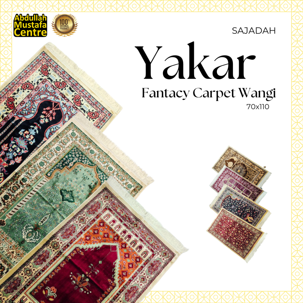 Sajadah exclusive yakar fantasy carpet wangi turki / sajadah wangi / sajadah turki