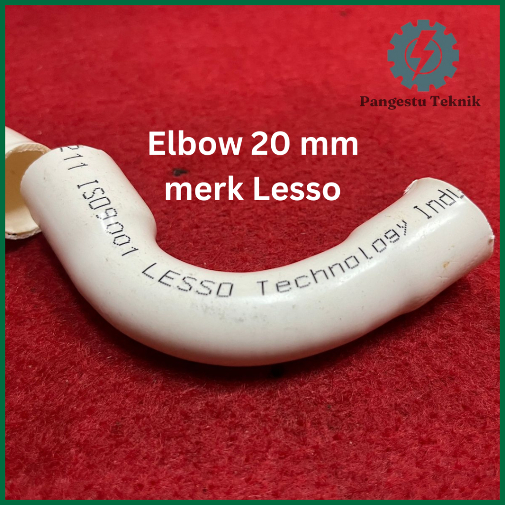 Elbow Pipa Listrik 20mm 20 mm merk LESSO Elbow Pipa Conduit