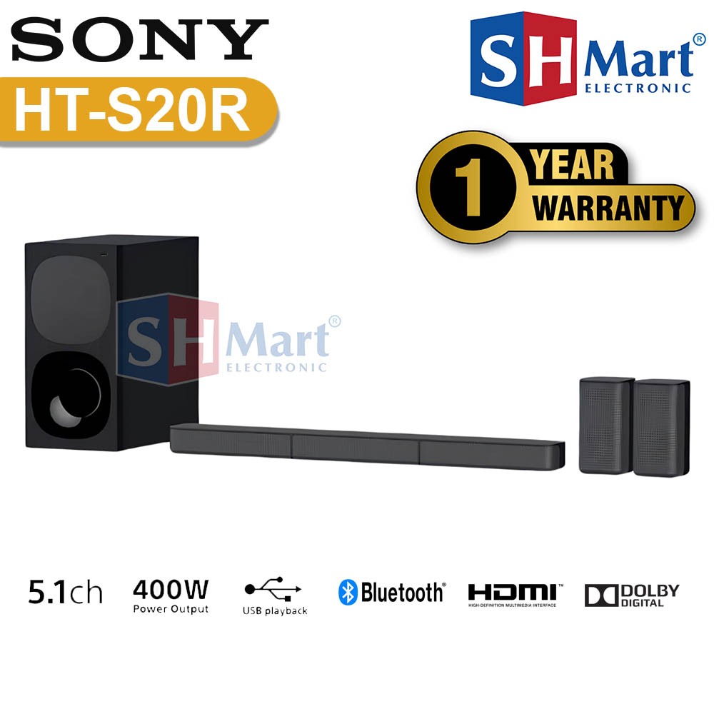 SONY SOUNDBAR 5.1 CH HT-S20R HOME THEATER HT S20R AUDIO (MEDAN)