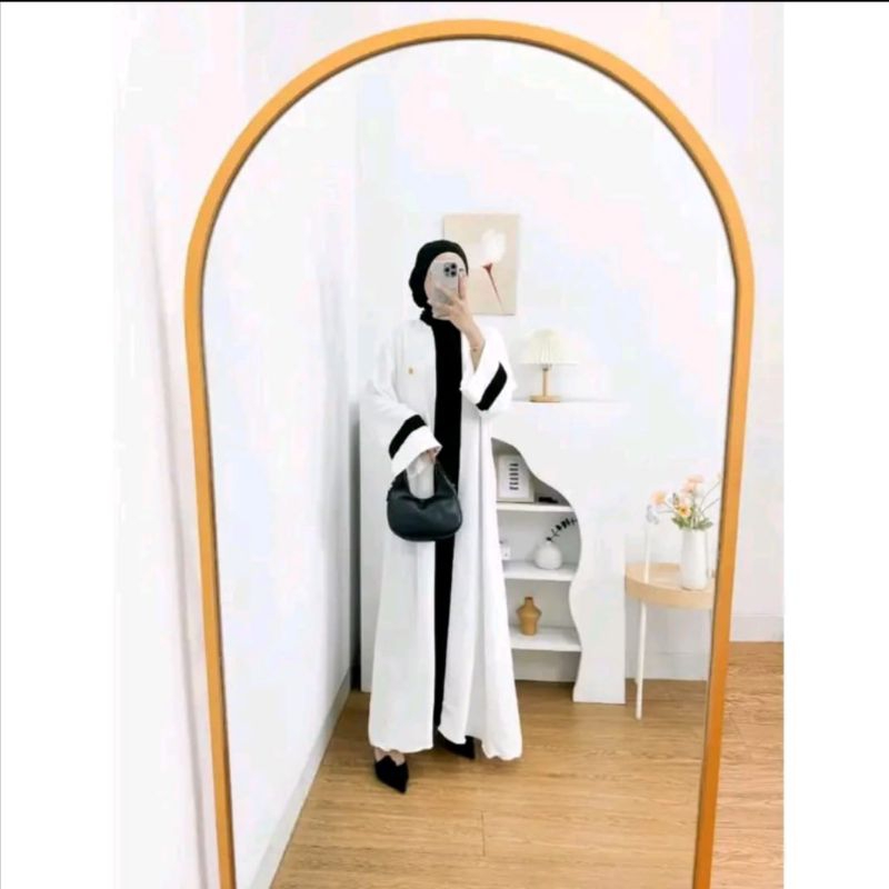 DISKON AIRA ABAYA GAMIS WANITA ABAYA CRINKLE LD 120