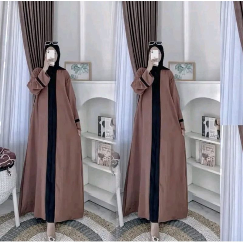 lok AIRA ABAYA GAMIS WANITA ABAYA CRINKLE LD 120