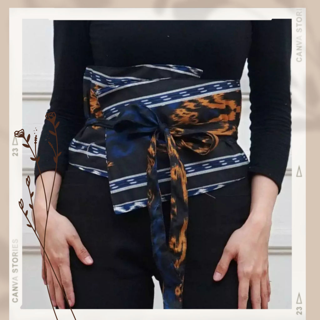 OBI BELT BATIK SPART 2  Ikat pinggang SABUK KAIN KEBAYA  MURAH Ikat pinggang KAIN SABUK OBI BATIK  O