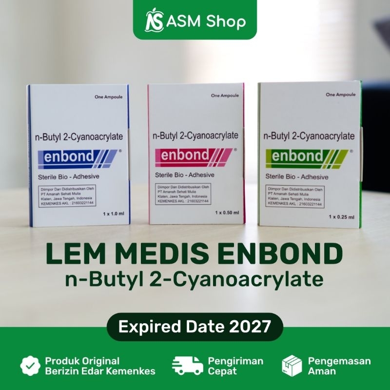 Enbond Skin Glue Lem Medis untuk Khitan, Sunat dan Luka