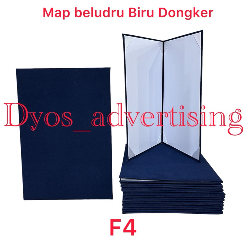 

Map beludru (biru dongker) map upacara map sekolah kantor F4
