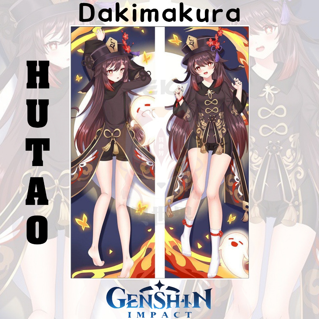 Dakimakura Sarung Bantal HUTAO Genshin Impact Waifu