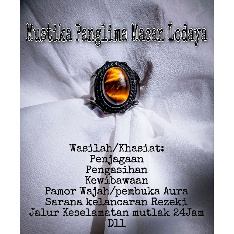 cincin pria panglima macan lodaya