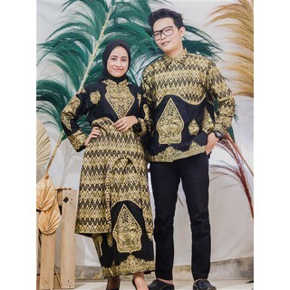 Baju Batik Couple Palembang Motif Wayang Merah I Batik Anak / Baju Anak / Promo Batik