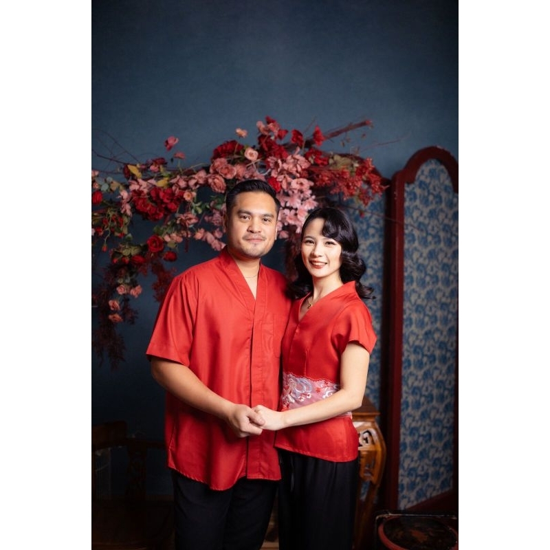 [ WEARING INS ] HONG YAN COUPLE | Baju Imlek Couple | Atasan Imlek | Baju Chongsam Couple | Baju Cho