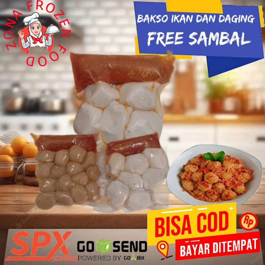 

COD bakso mercon free sambal/basreng mercon