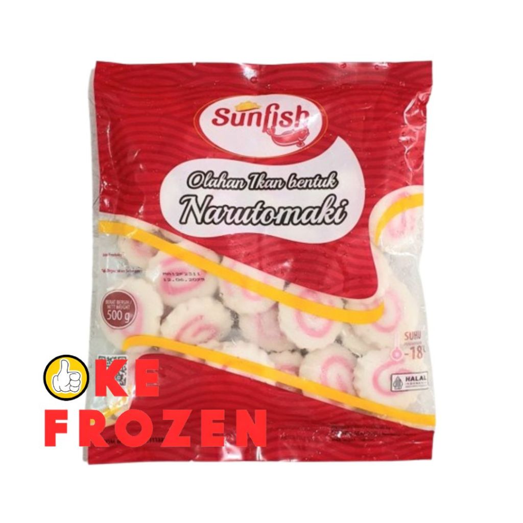 

SUNFISH NARUTOMAKI 500GR/OLAHAN IKAN BENTUK NARUTOMAKI