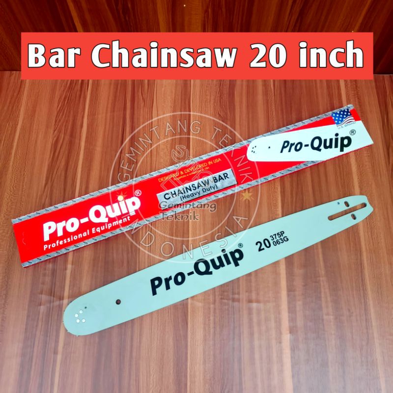 Bar Senso 20 Inch 34 Mata Baja / Bar Chainsaw Mini 20 Inch 34 Mata Baja Merk PRO-QUIP ORIGINAL