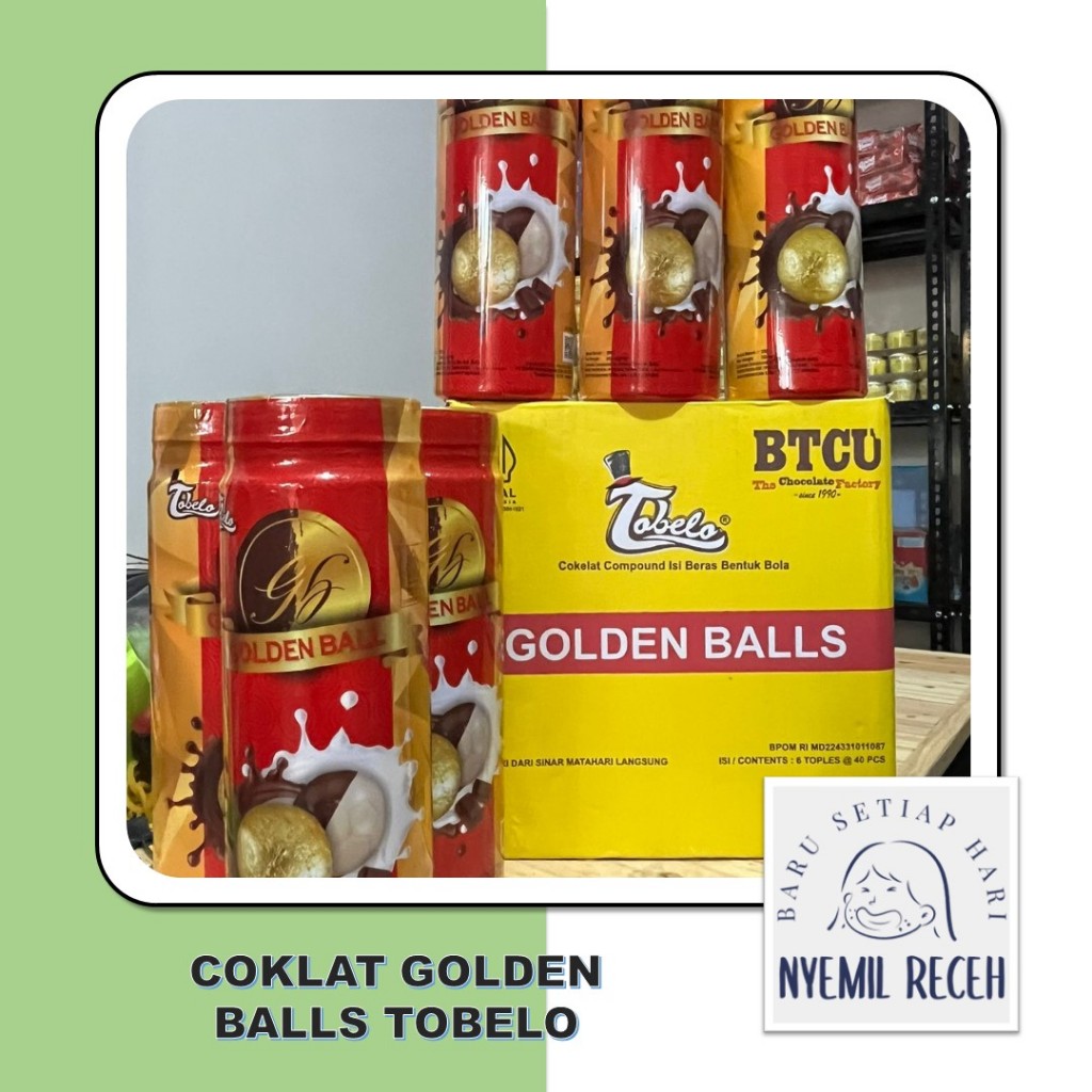 

Coklat Golden Balls Tobelo 1 Jar 40pcs Cokelat Bola Crispy