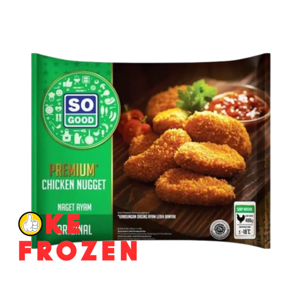 

SO GOOD CHICKEN NUGGET PREMIUM 400GR/NAGET AYAM