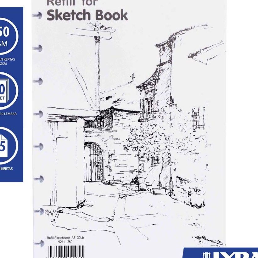 

Kilat LYRA Refill Sketch Book A5 3 Sheet 15gsm Buku Sketsa untuk Menggambar