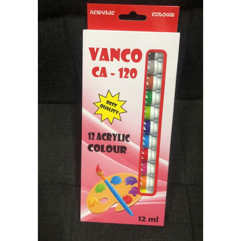 

Murah cat acrilic vanco 12 warna 12 ml setara vtec