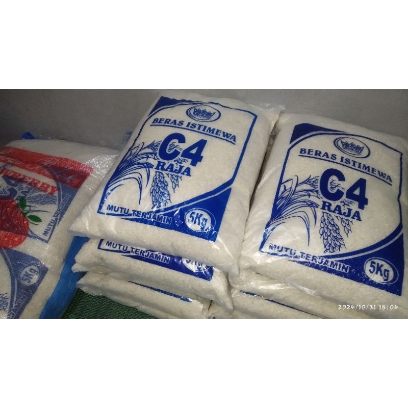 

Beras C4 Raja / beras 5kg