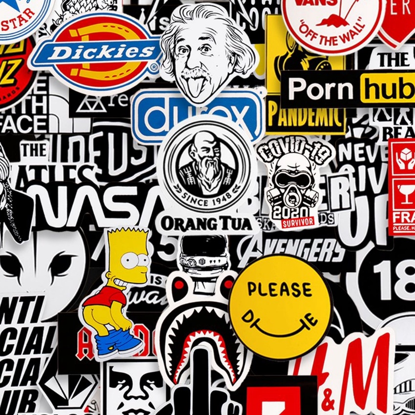 

Potongan STICKER PACK HYPEBEAST STIKER AESTHETIC LAPTOP AKSESORIS ANTI AIR MOTIFHELMTUMBLER
