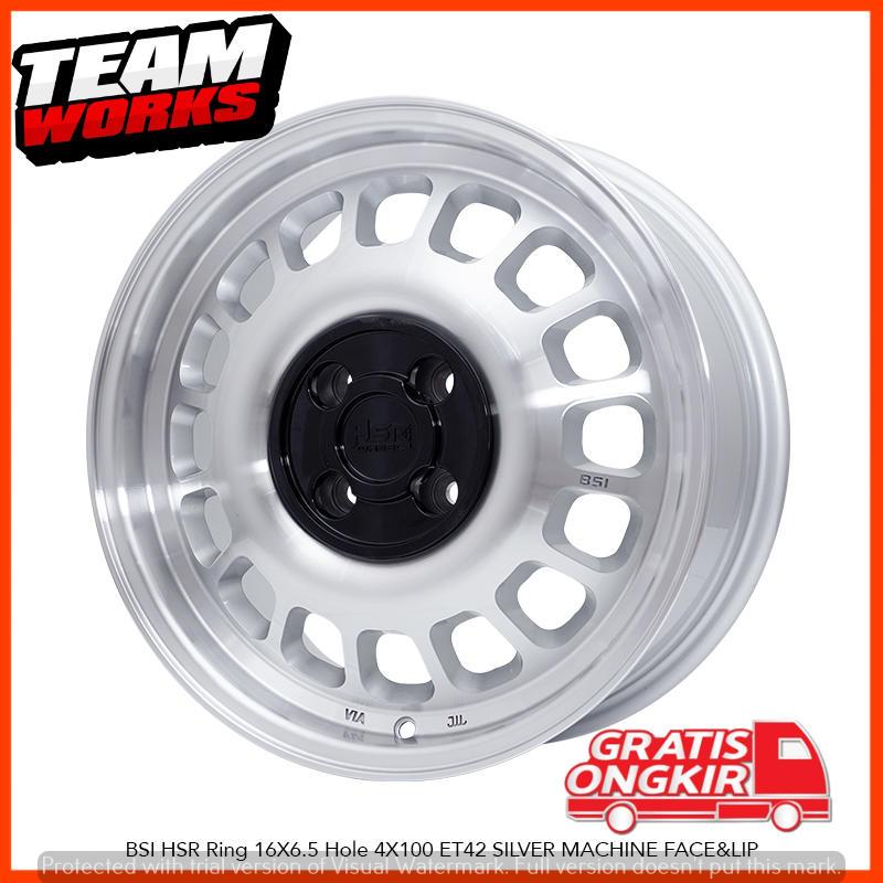 VELG MOBIL STARLET SPARK SPIN PICANTO RING 16 HSR BSI SILVER CHROME R16 PLEK MODEL RETRO CLASSIC