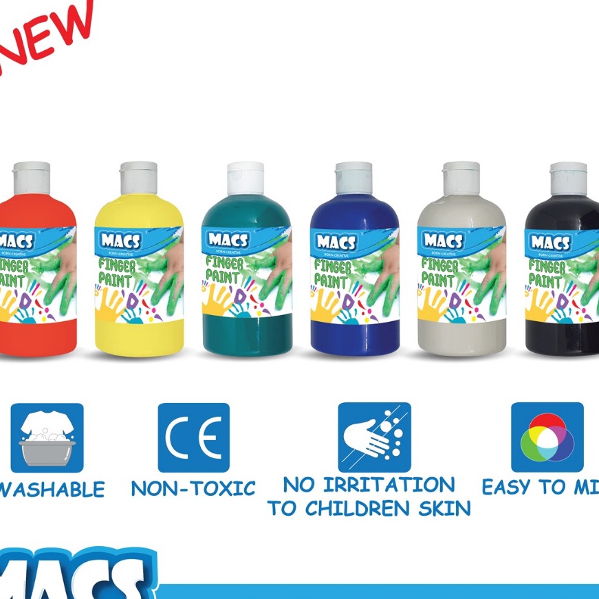 

Cashback MACS Finger Paint Finger Painting Cat lukis ml