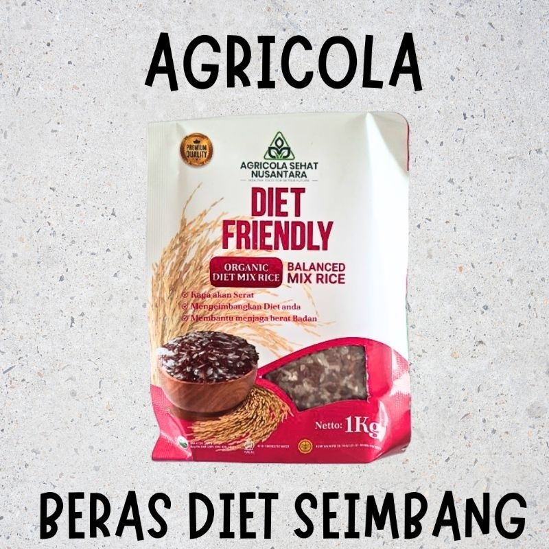 

Beras Diet Seimbang Organik Agricola Premium , Beras Diabet, Beras Diet, Gizi Seimbang
