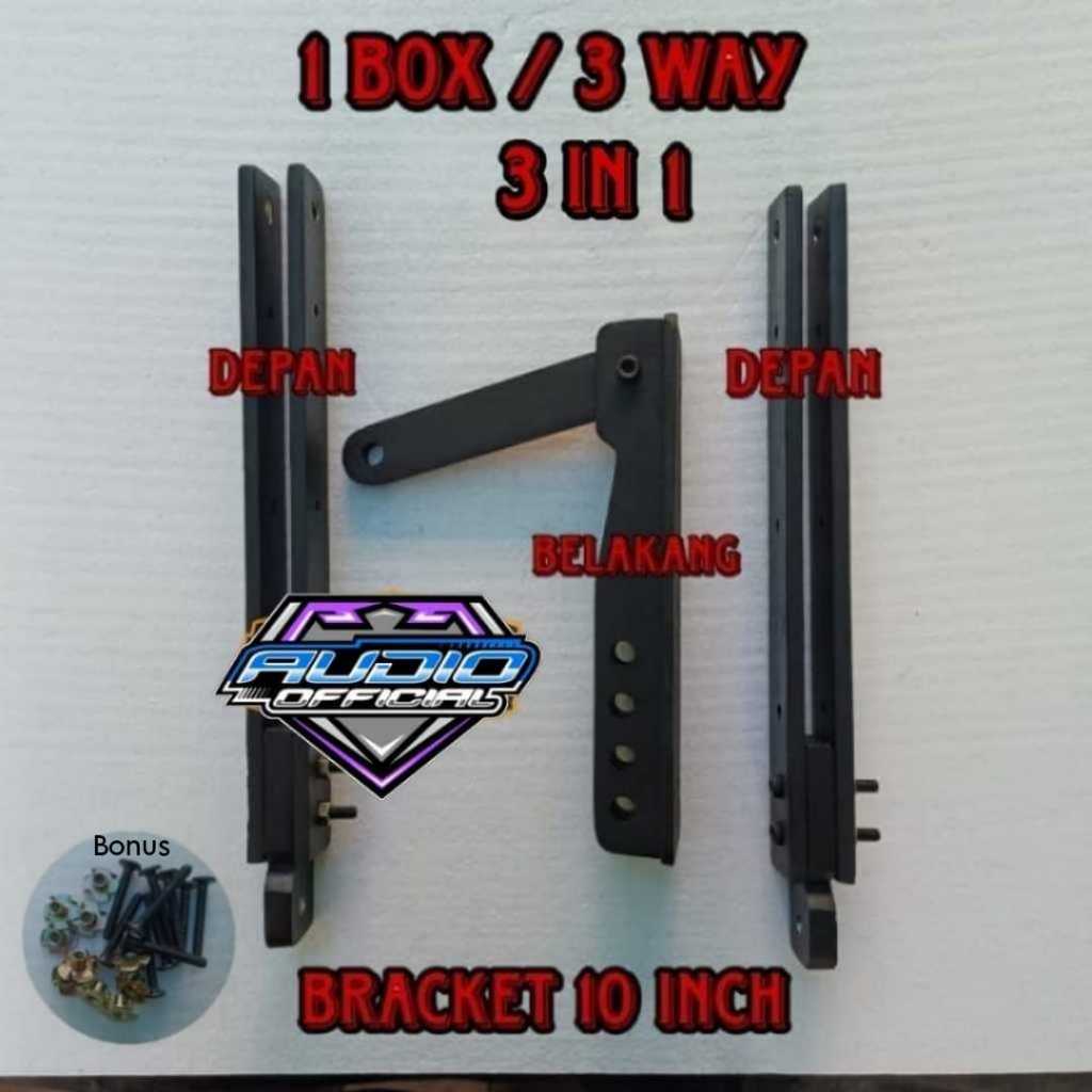 Bracket Gantung LINE ARRAY 3 WAY Ukuran Box Speaker 10'' 3in1 / Breket 10 inch 3x1 Berkualitas