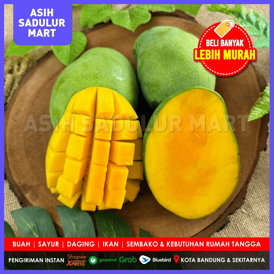 

Mangga Harum Manis Super (Mangga Alpukat) Budiraja Cengkir 500g 1kg Buah Bandung | Asih Sadulur Mart