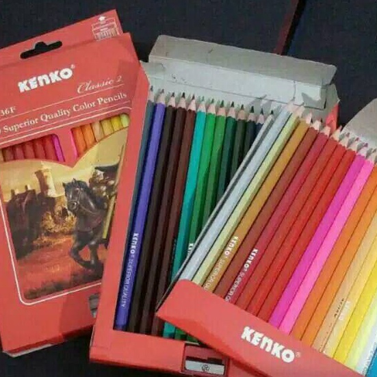 

Hemat Pensil Warna Kenko ior Quality 36 Warna Classic Colour Pencils