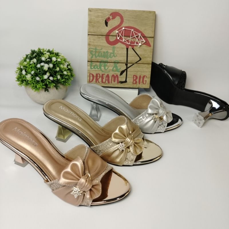 SANDAL PESTA WANITA HEELS 7cm TERBARU NAGITA SERIES by MAIMORA SHOES SENDAL WEDDING