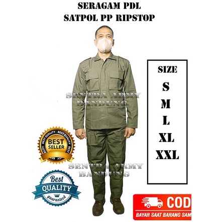 DISKON NATAL Seragam PDL SAT POL PP Bahan Ripstop