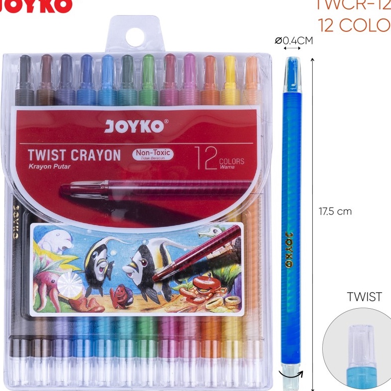 

FG2 Krayon Putar Twist Crayon Joyko TWCR TWCR12S12Wrna