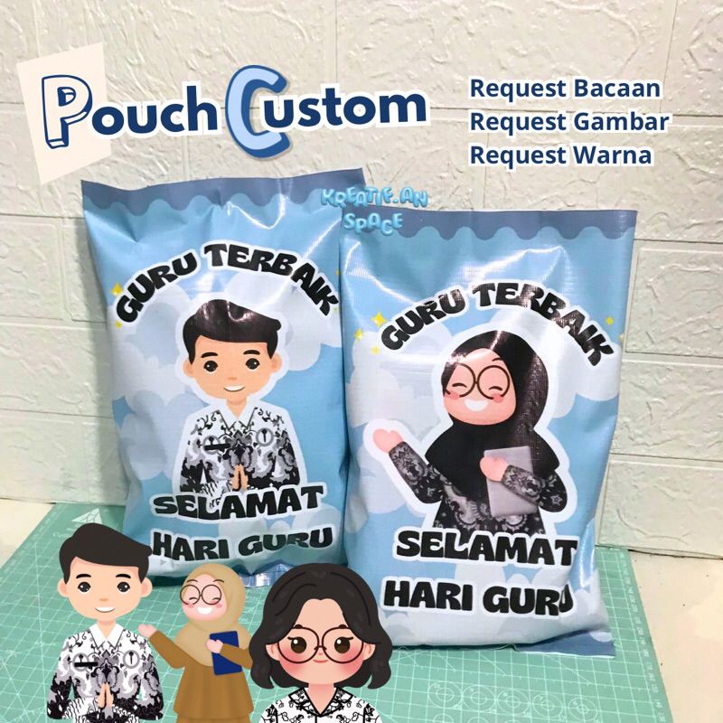 

KADO HARI GURU | HARI GURU | KADO GURU | POUCH SNACK | KADO UNIK | KADO ULANG TAHUN