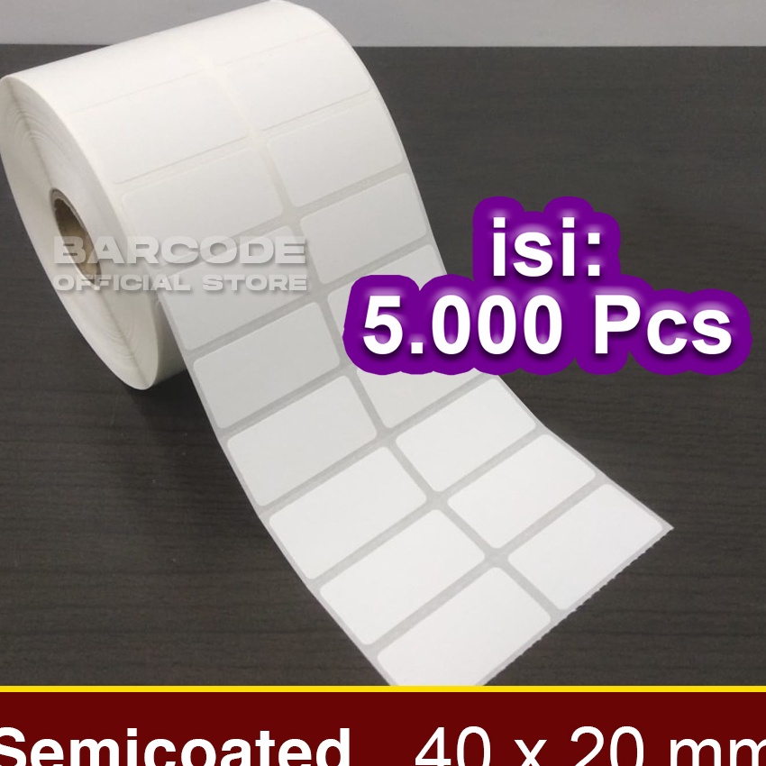 

KF7 Label Barcode 4 x 2 4x2 mm 4x2mm 2 Kes Sticker Semicoated