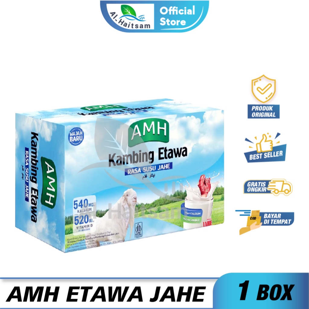 

Susu Kambing Etawa AMH Plus Jahe Merah 1 Box 10 Sachet