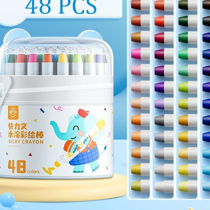 

Terbatas Crayon Putar Washable 3648 Color Crayon For Kids Tidak Be yang Dapat Dicuci Pastel Minyak