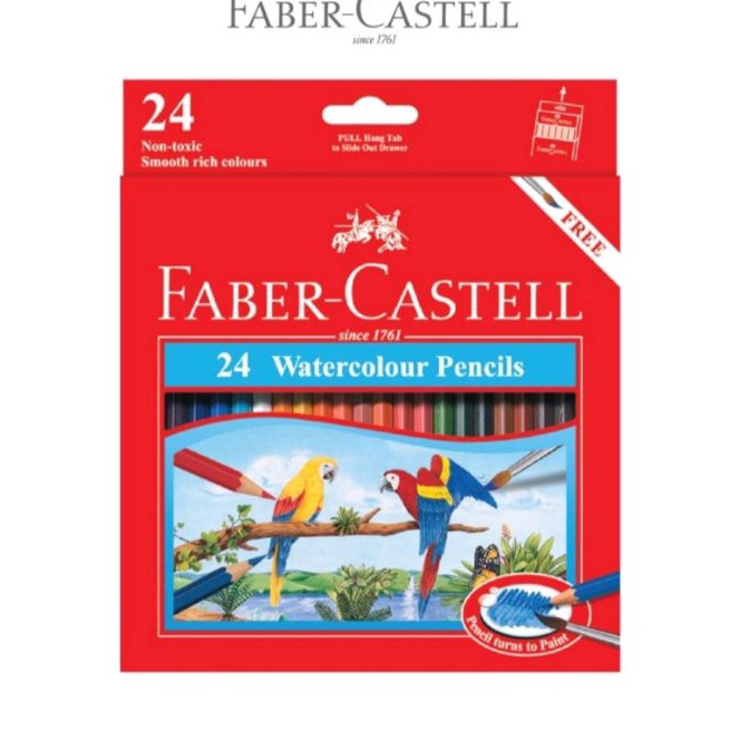 

KI3 Pensil 24 Warna Panjang Faber Castell 114464 Watercolour Pencils