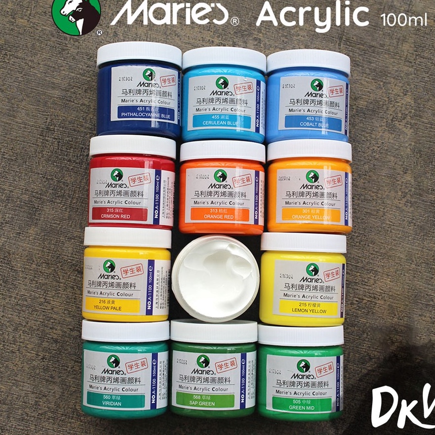 

KP8 Maries Acrylic Paint Cat Akrilik Maries 1ml 1 ml