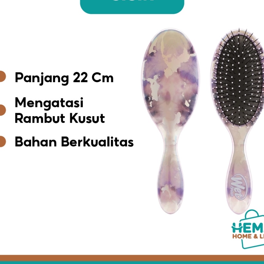 

KI3 The Wet Brush Watercolor Tie Dye Iris Hologram Hair Comb Home and Living