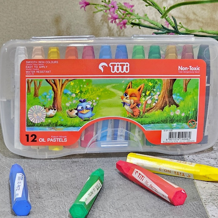 

KI3 SOS Oil Pastel TITI 12 Warna Krayon Krayon WarnaCrayon Minyak