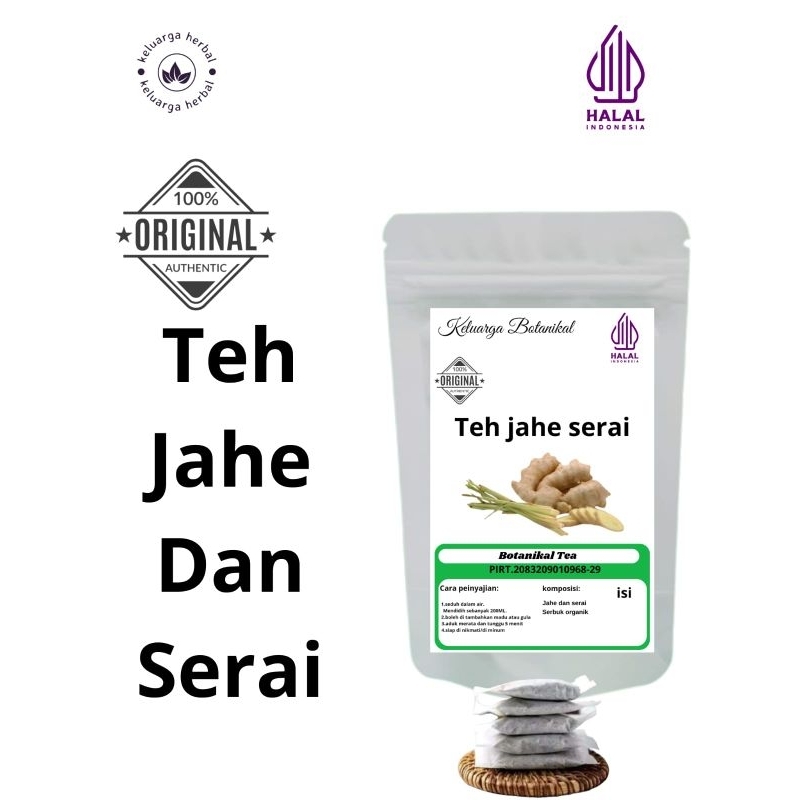 

TEH JAHE WITH SERAI: TEH GINGGER WITH SERAI ISI 30 TEABAG