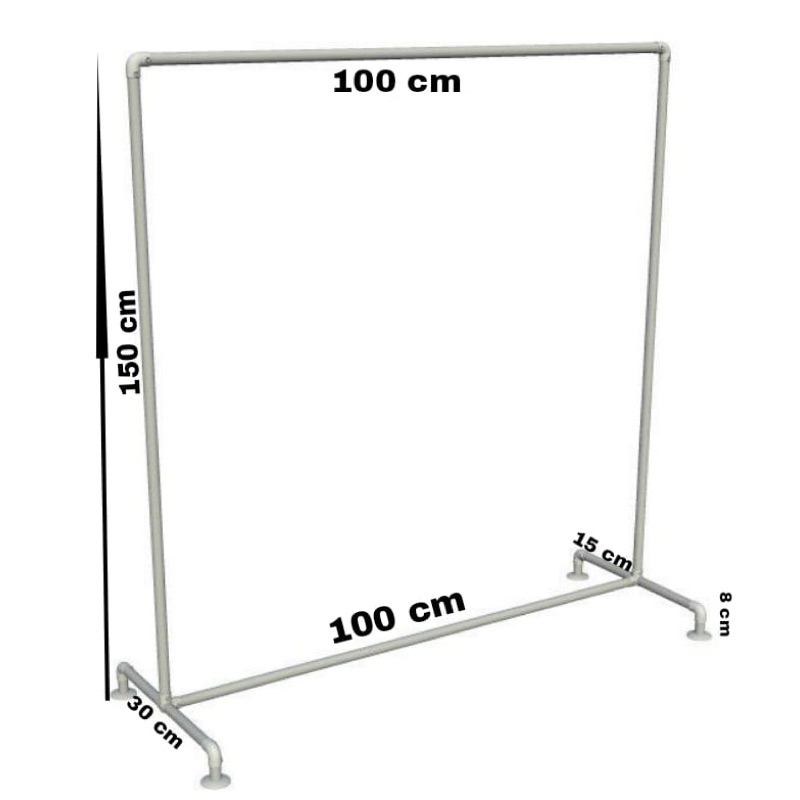 gantungan baju/gantungan pipa besi/gantungan baju industrial