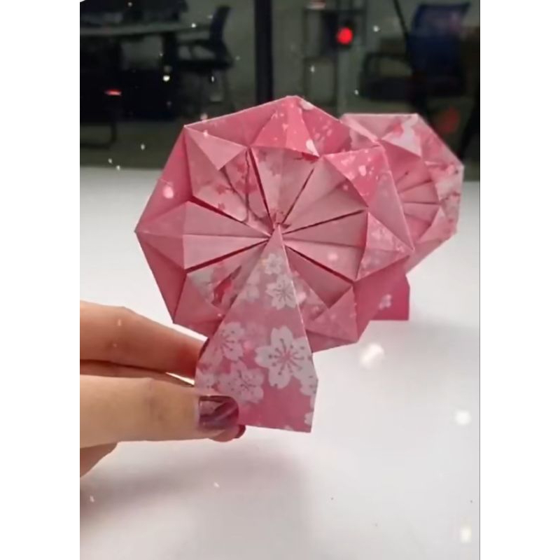 ORIGAMI WANNABE DIY 3pcs origami Mainan bianglala mini Ferris wheel