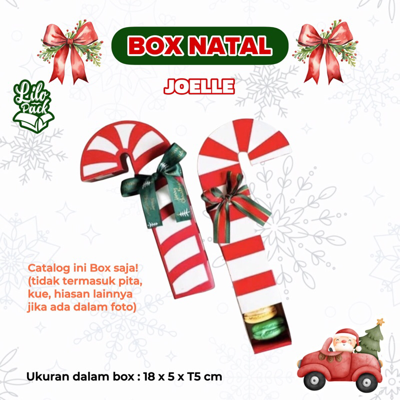 

JOELLE | Box Hampers Macaron, Cookies, Nastar, Brownies Natal Kotak Gift Packaging Christmas