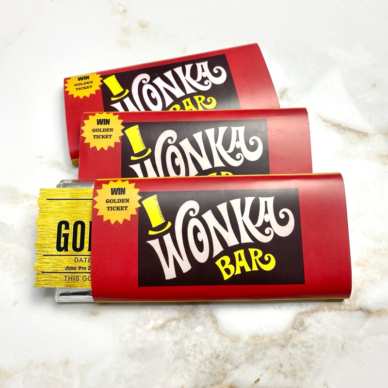 

CHO-CWEET CUSTOM COKLAT WONKA BAR FREE GOLDEN TICKET