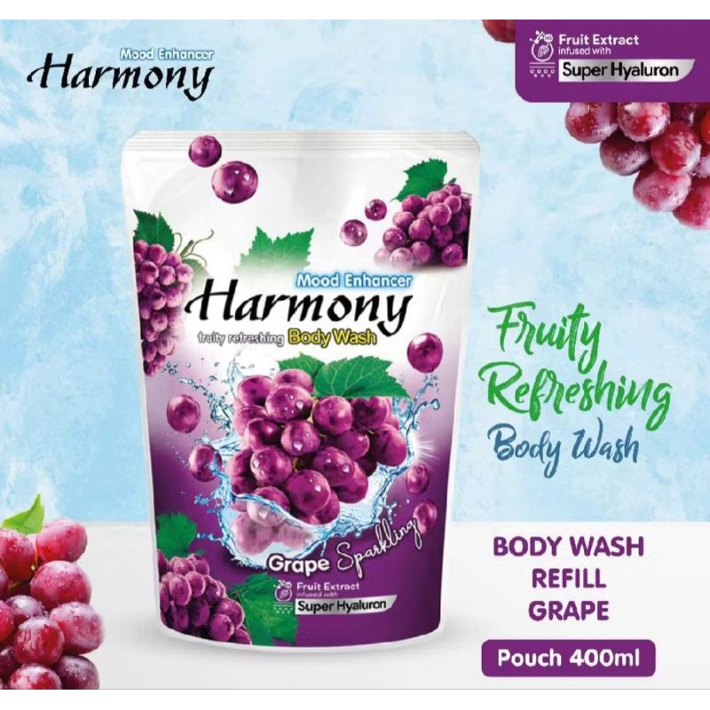 SABUN HARMONY CAIR 400ML GRATIS SABUN HARMONY BATANG 70GR