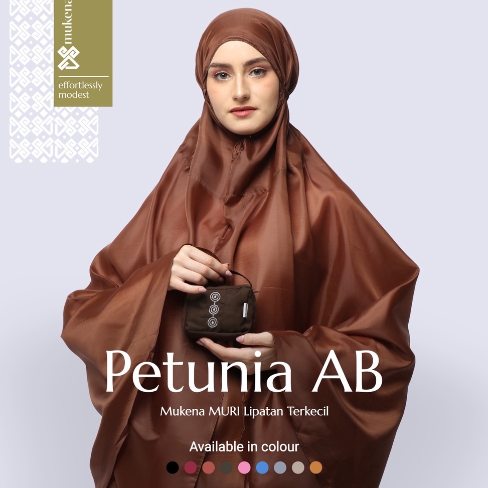 Big Sale DS est  Mukena Traveling Mini Terkecil  Petunia Case Canvas Atas Bawah