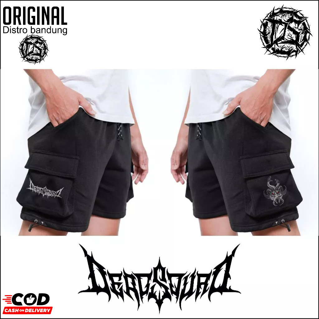 PASUKAN MATI DEAQD SQUAD BAND METAL CELANA CARGO PENDEK PRIA DISTRO