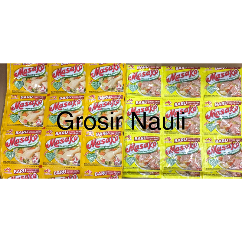 

Masako sapi dan ayam 1 renceng | 12 pcs*8,5 gr