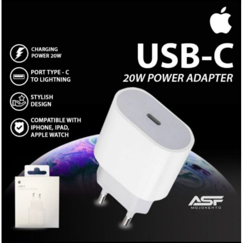 BATOK CHARGER ORI IPHONE TYPE - C | ADAPTOR CHARGER | TRAVEL ADAPTOR | ORIGINAL | TERLARIS
