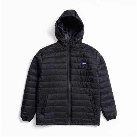 Jaket Puffer Pria Keren Tebal Padded Jacket Hoodie Outdoor Windproof Musim Dingin Motif Polos Kekini